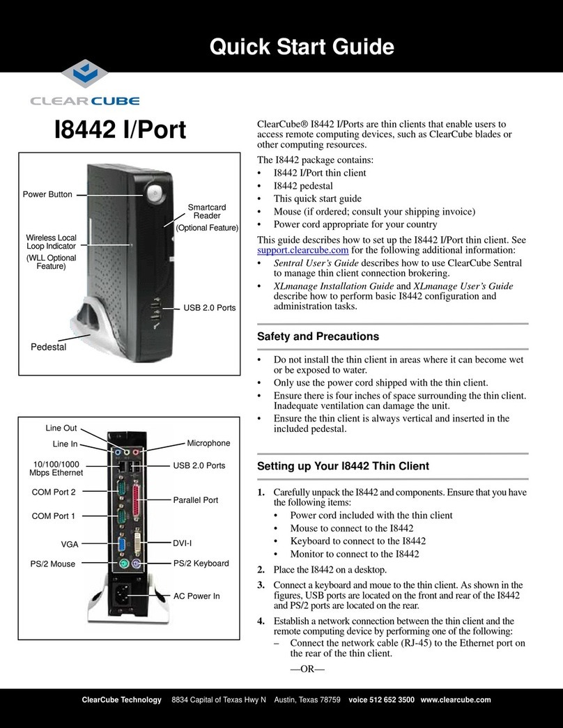 ClearCube I8442 User manual