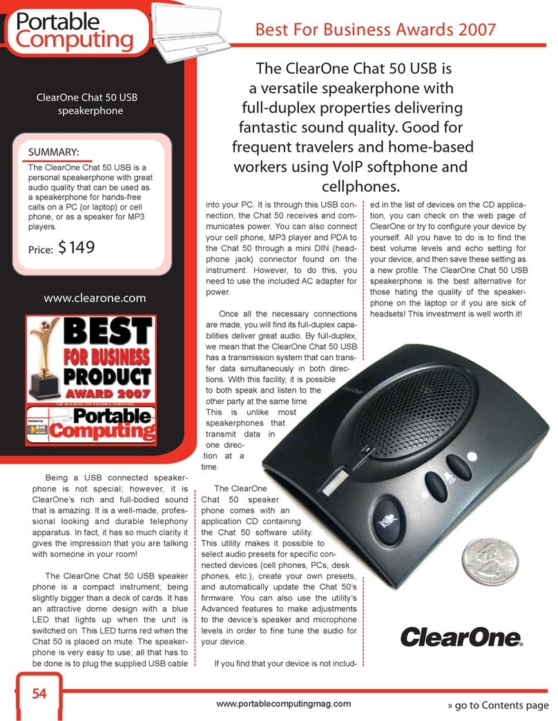 Clear One Chat 50 brochure