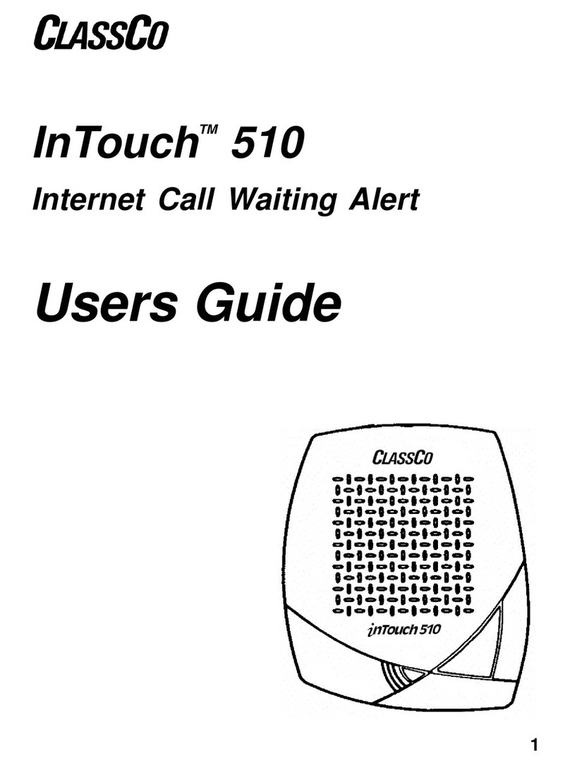 ClassCo InTouch 510 user guide