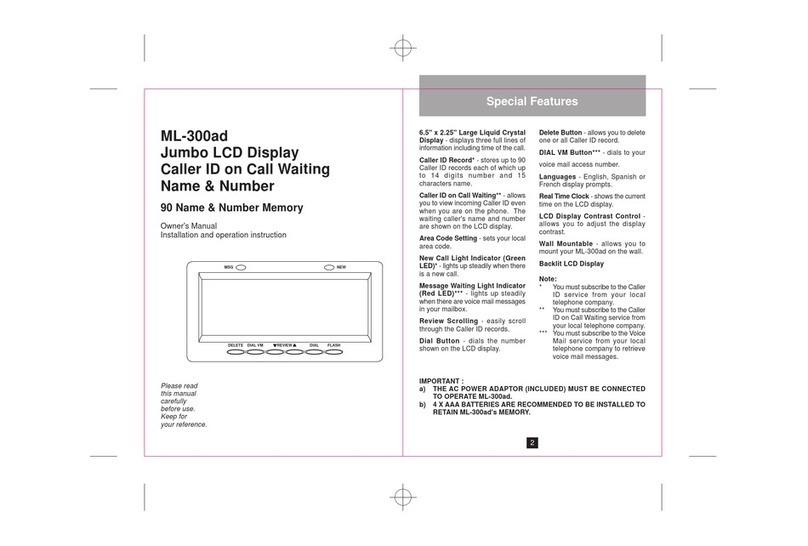 ClassCo ML-300ad User manual