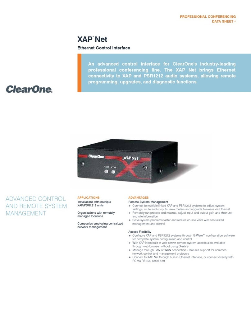 Clear One Net datasheet Clear One Net datasheet
