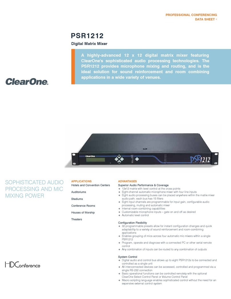 Clear One PSR1212 datasheet