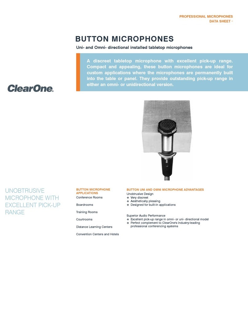 Clear One Button Mic datasheet
