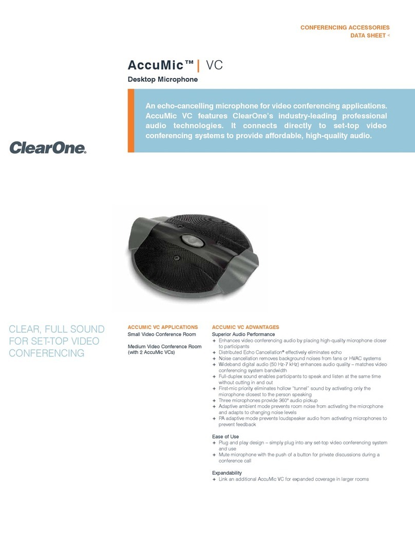 Clear One AccuMic VC User manual