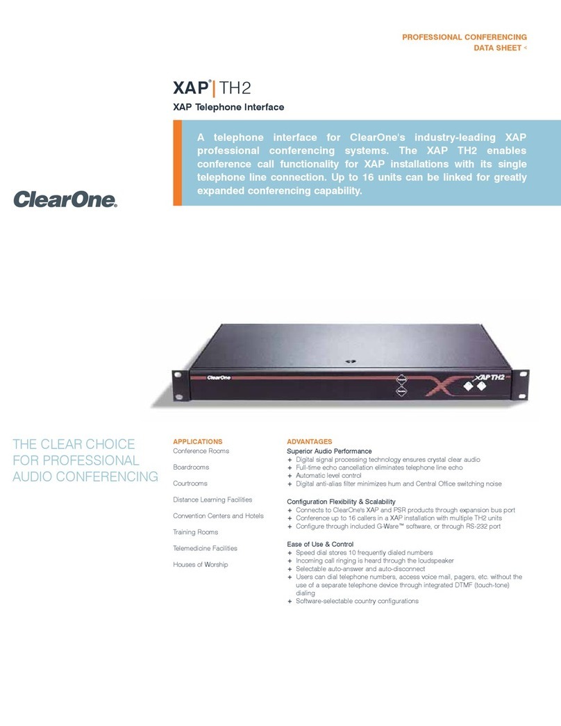 Clear One XAP TH2 datasheet