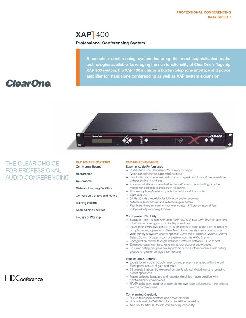 Clear One XAP 400 datasheet