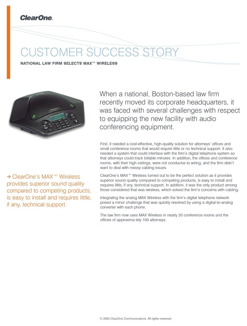 Clear One MAX WIRELESS User manual