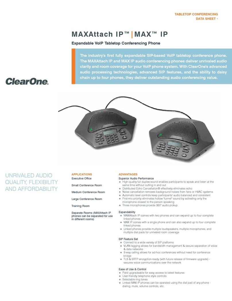 Clear One MAX IP User manual