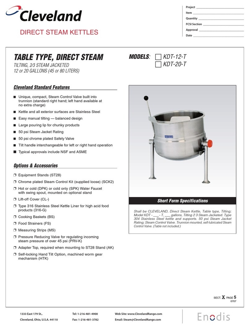 Cleveland KDT-12-T User manual