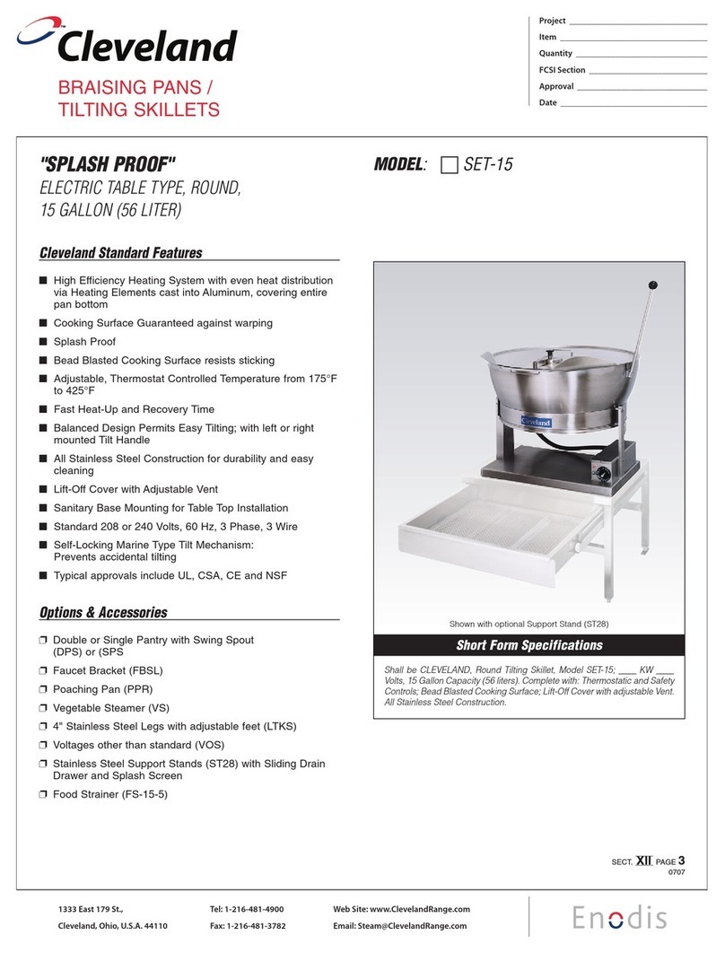 Cleveland SET-15 Specifications