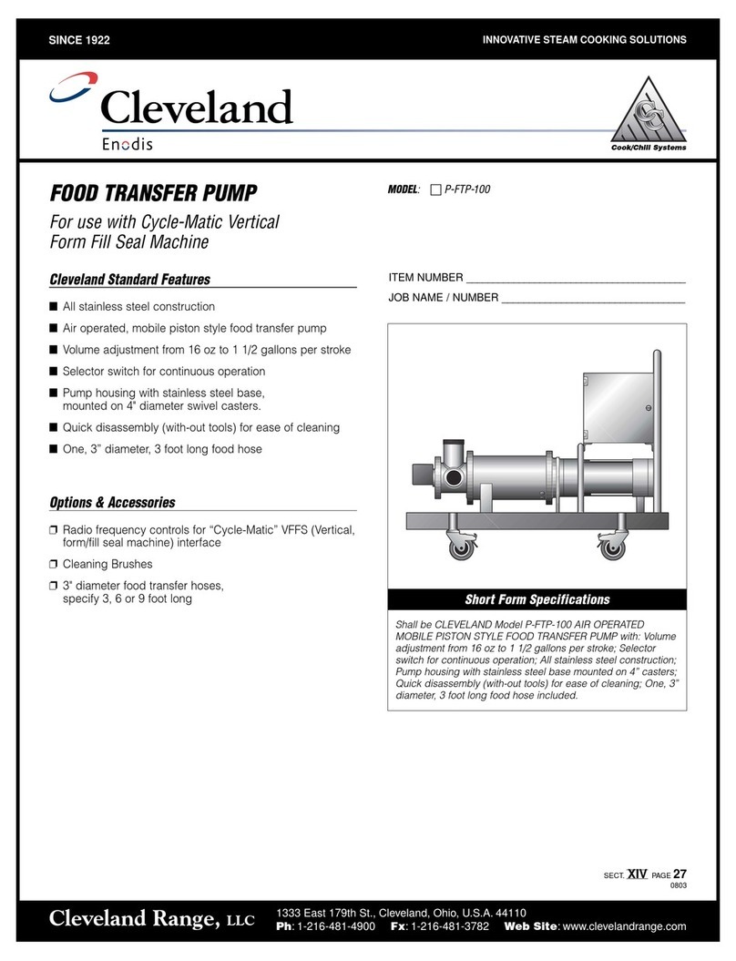 Cleveland P-FTP-100 Specifications