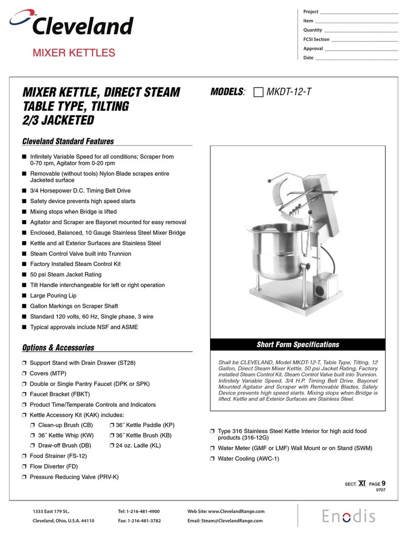 Cleveland MKDT-12-T User manual