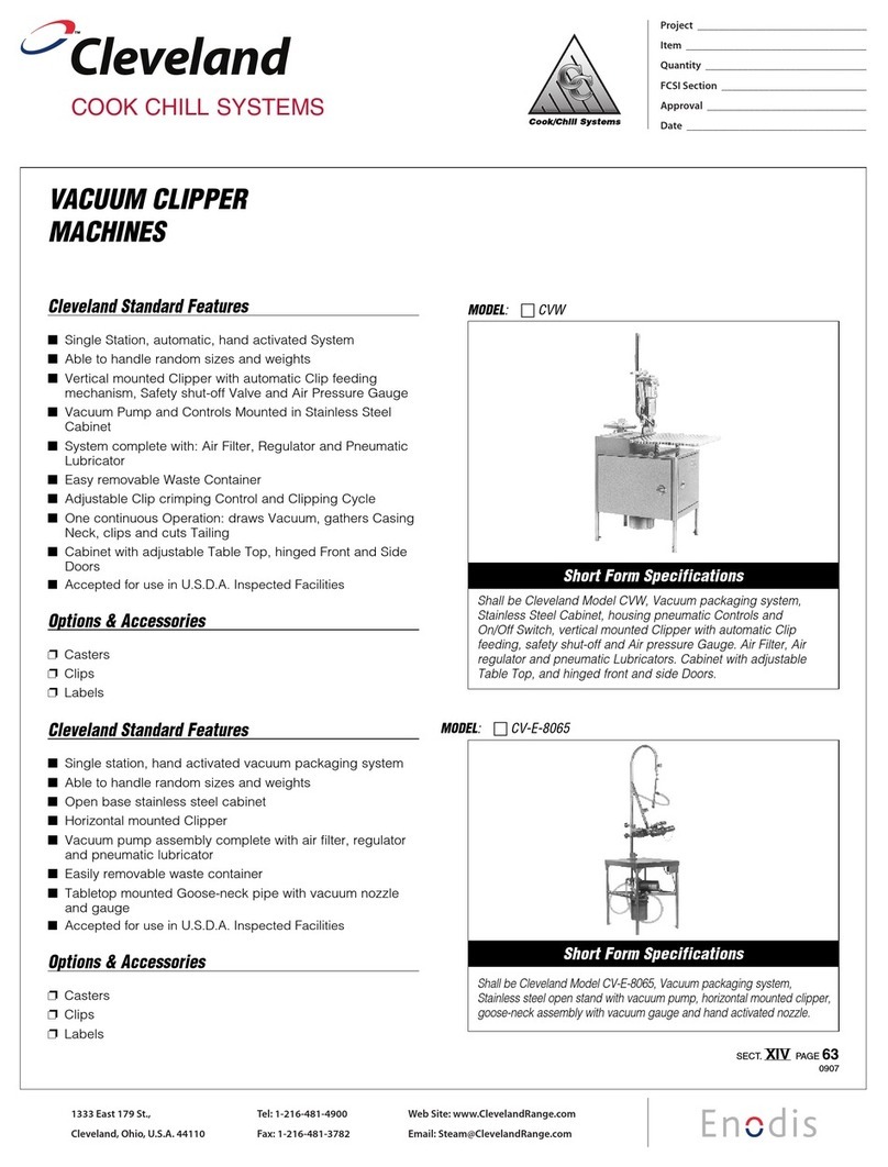 Cleveland CVW Specifications