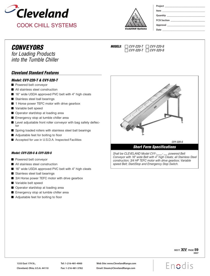 Cleveland CVY-220-S Specifications