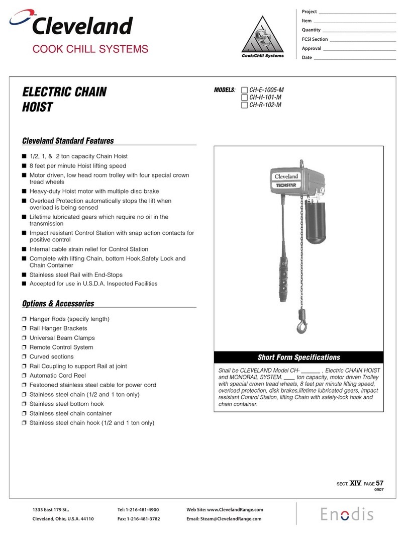 Cleveland CH-E-1005-M Specifications