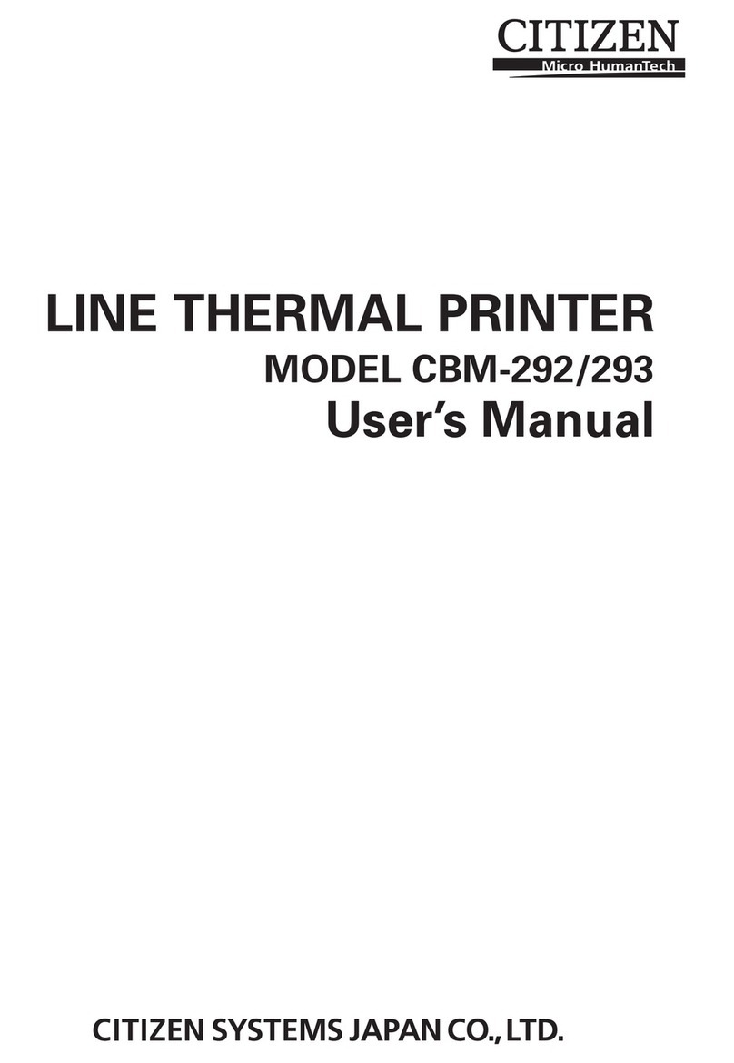 Citizen CBM-292 user manual