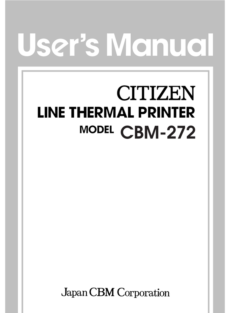 Citizen CBM-272 User manual