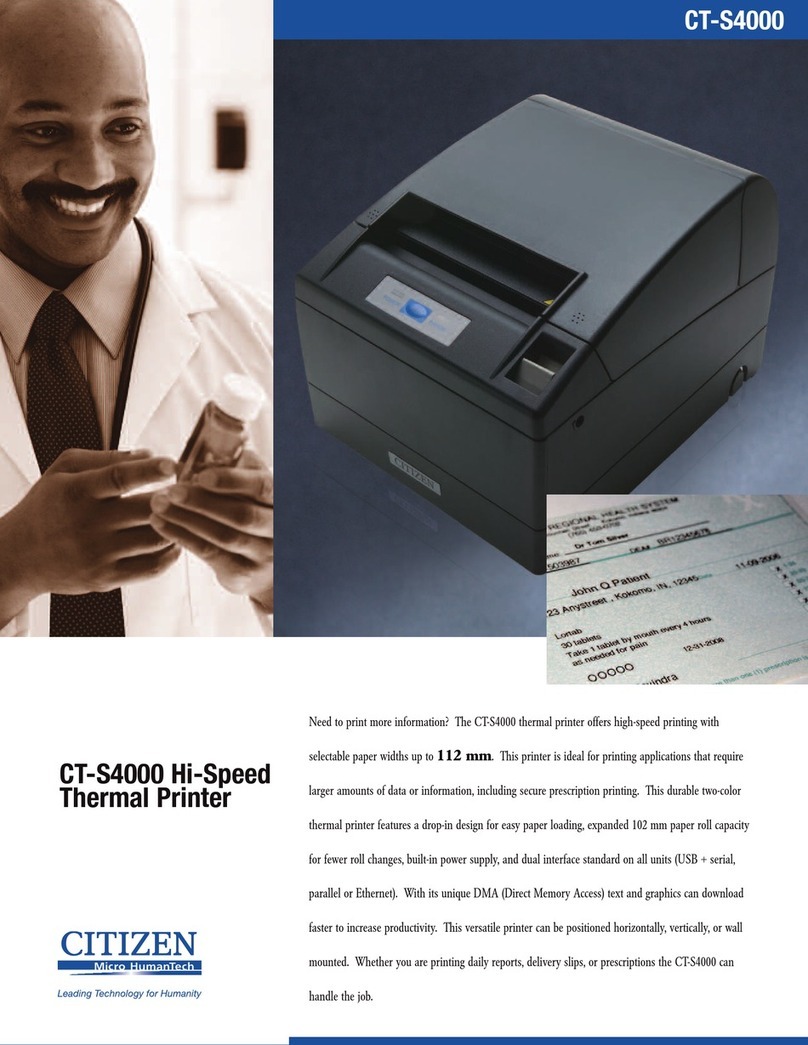 Citizen CT-S4000 User manual