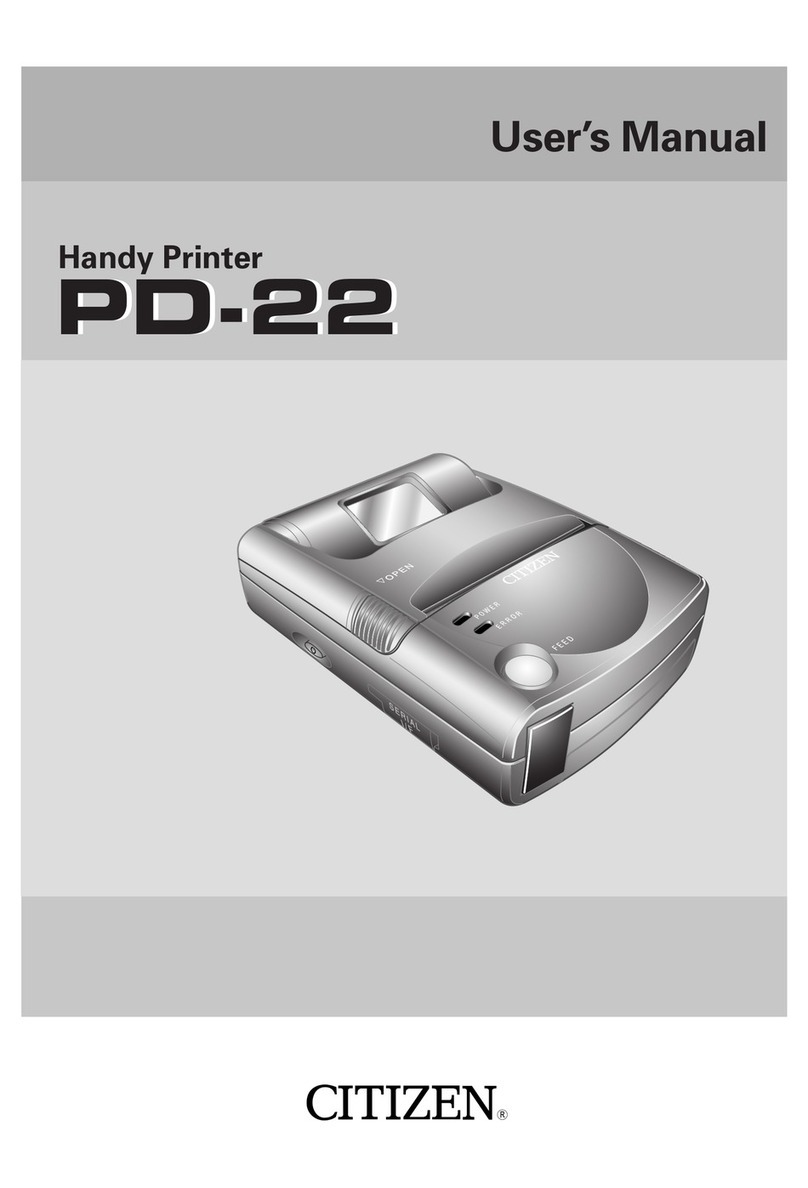 Citizen PD-22 User manual