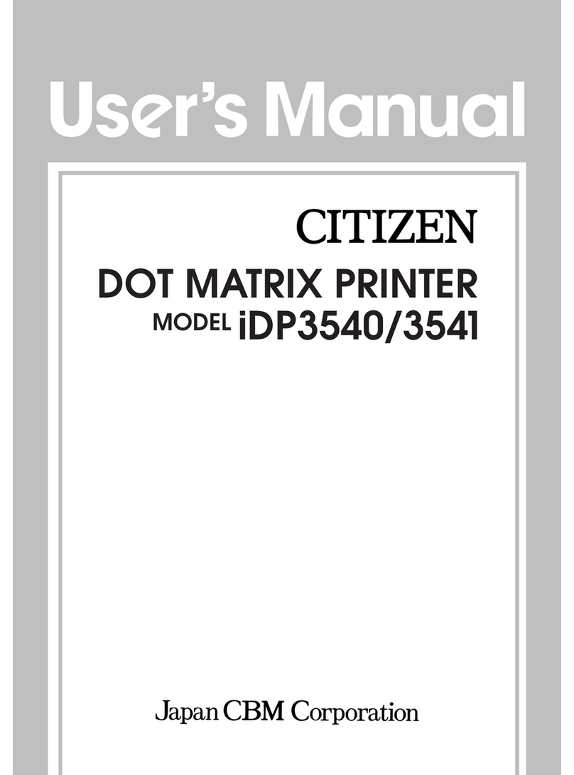 Citizen iDP3540 Series User manual