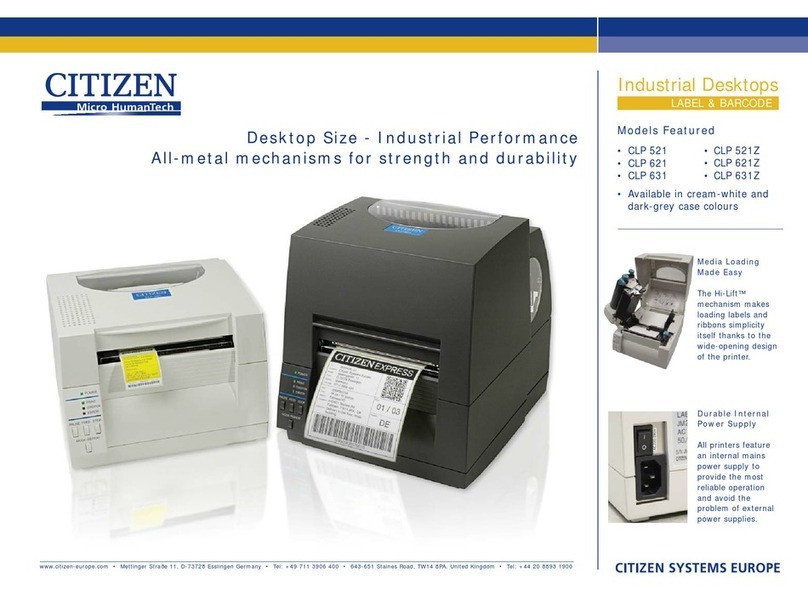 Citizen Z-START CLP-521Z Specifications