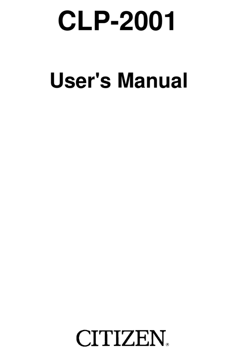 Citizen CLP-2001 User manual