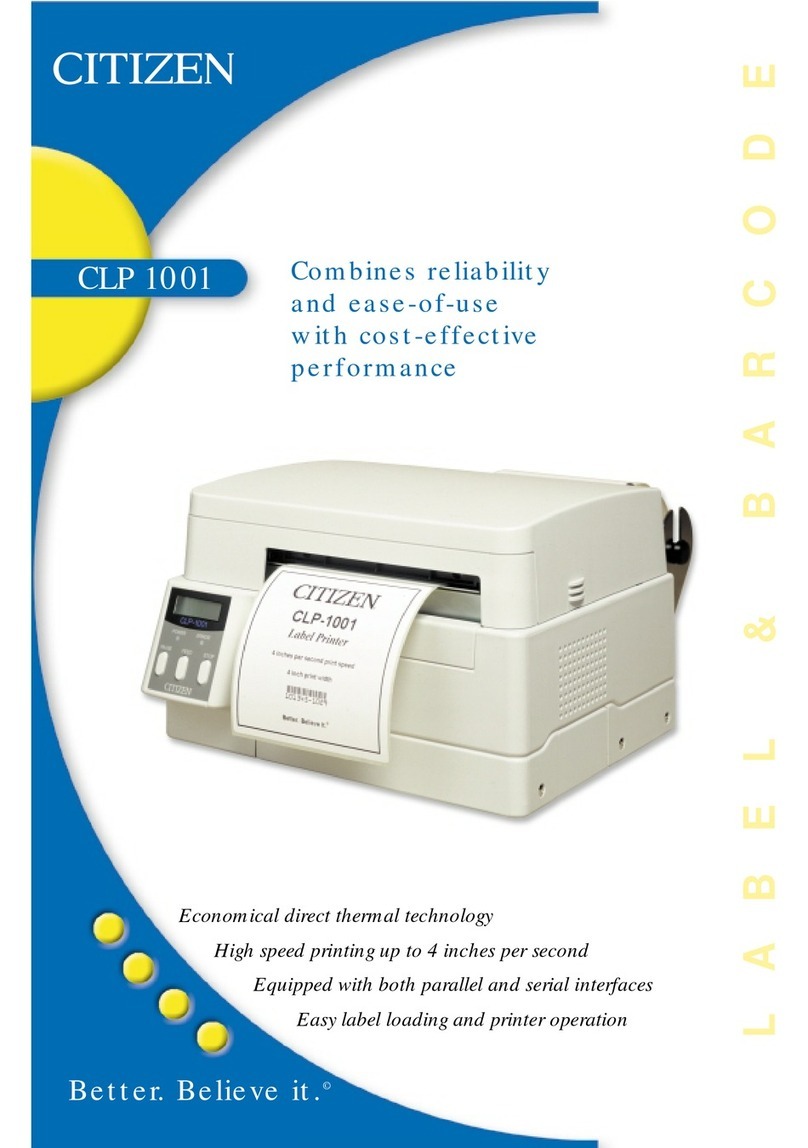 Citizen CLP 1001 User manual