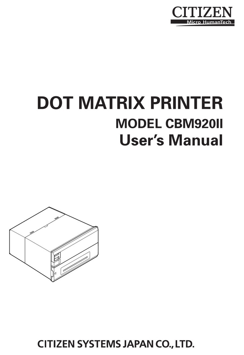 Citizen CBM-920II User manual