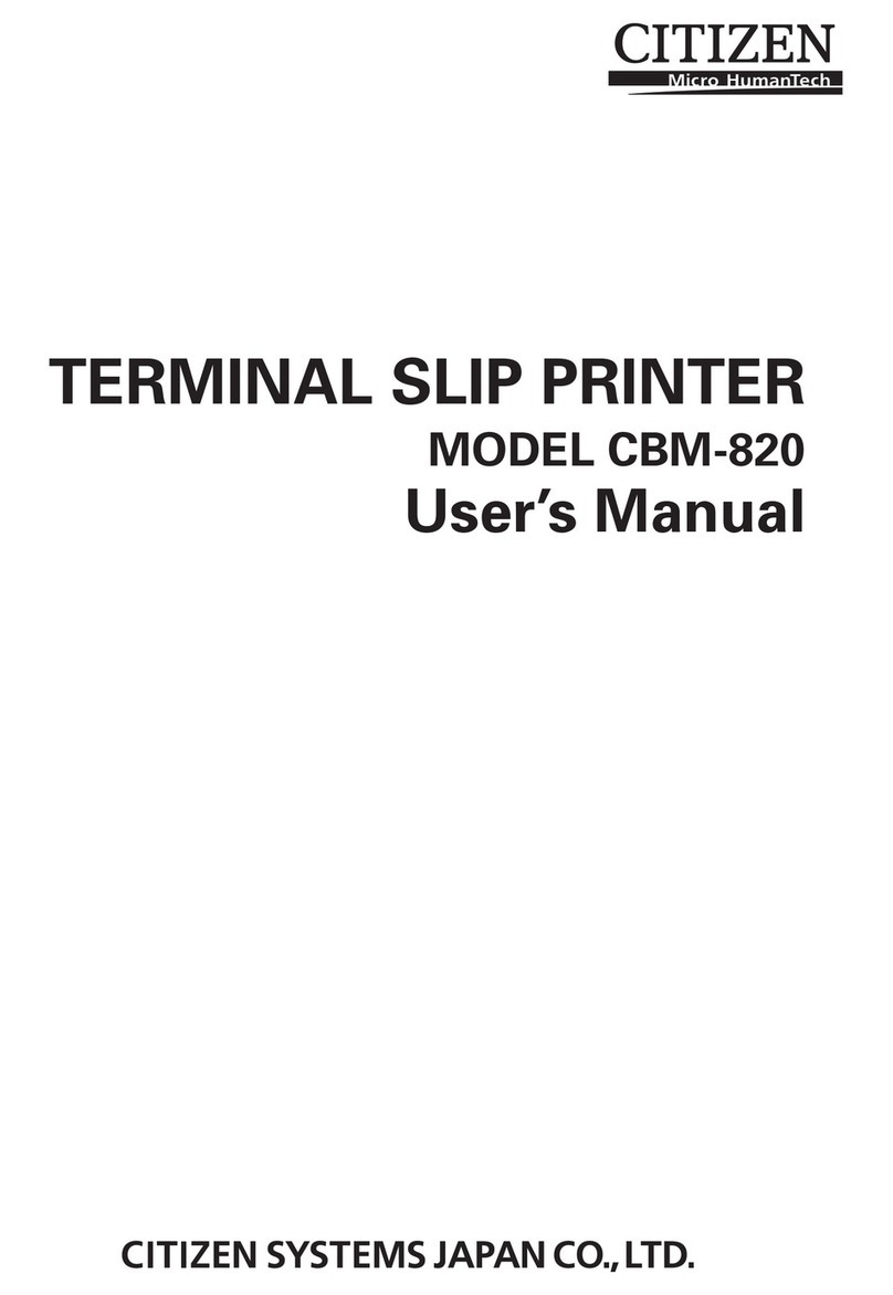 Citizen CBM-820 User manual Citizen CBM-820 User manual