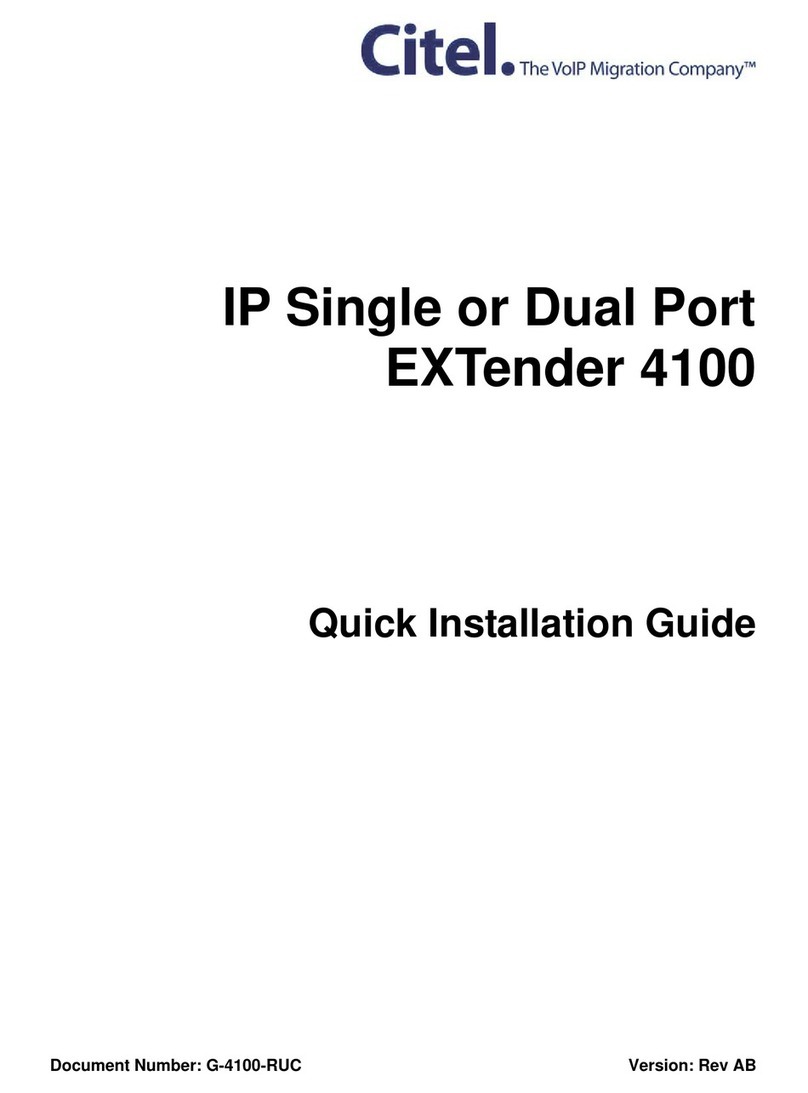 Citel EXTender 4100 User manual