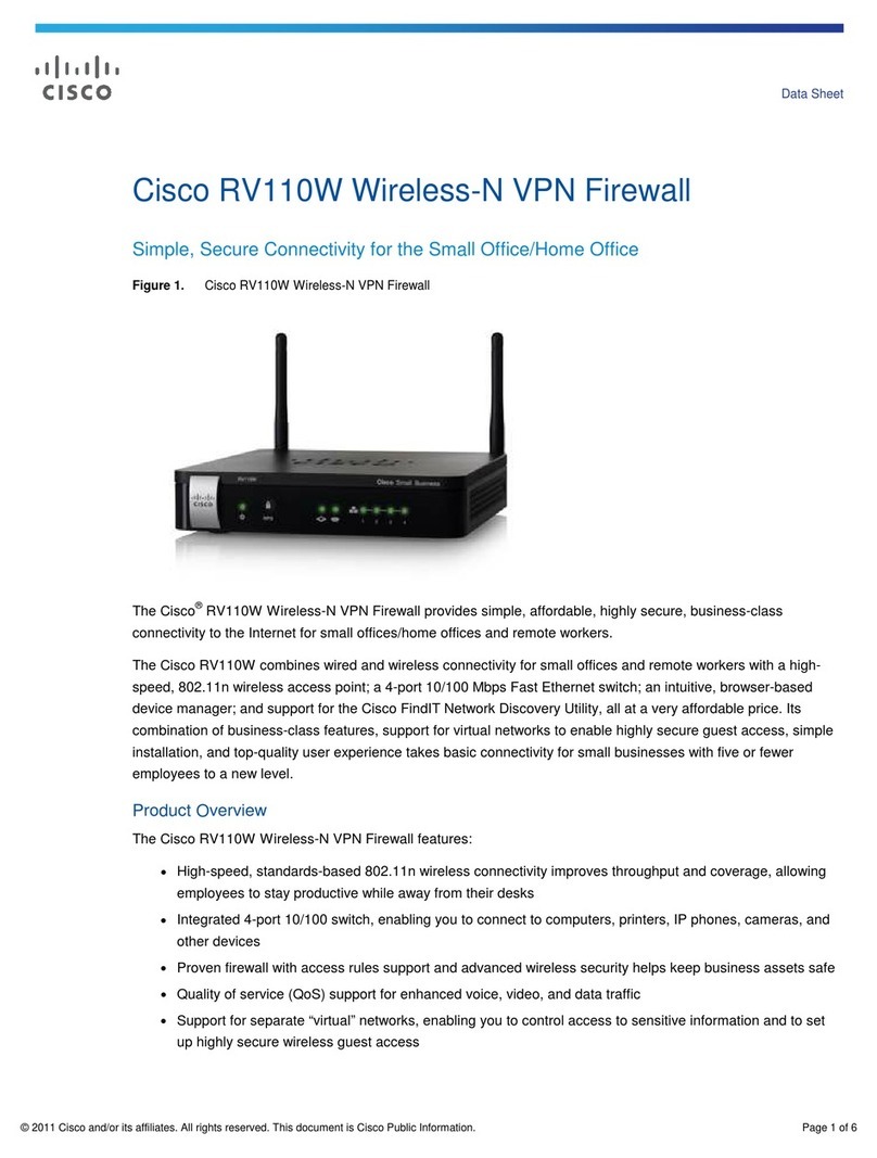 Cisco RV110W User manual Cisco RV110W User manual