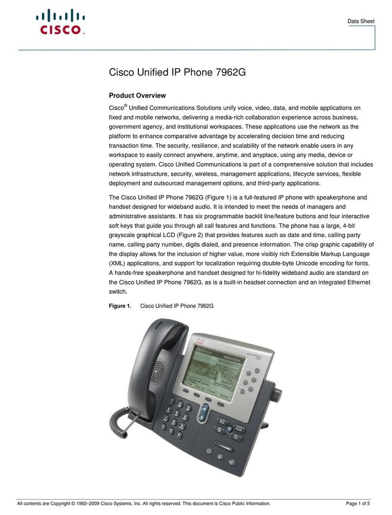 Cisco CP-7962G datasheet