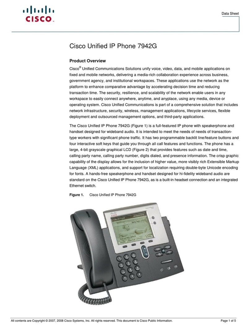 Cisco CP-7942G User manual