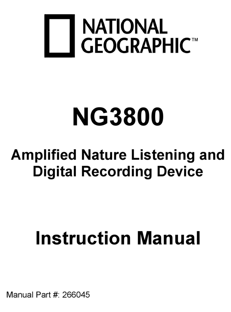 National Geographic NG3800 instruction manual