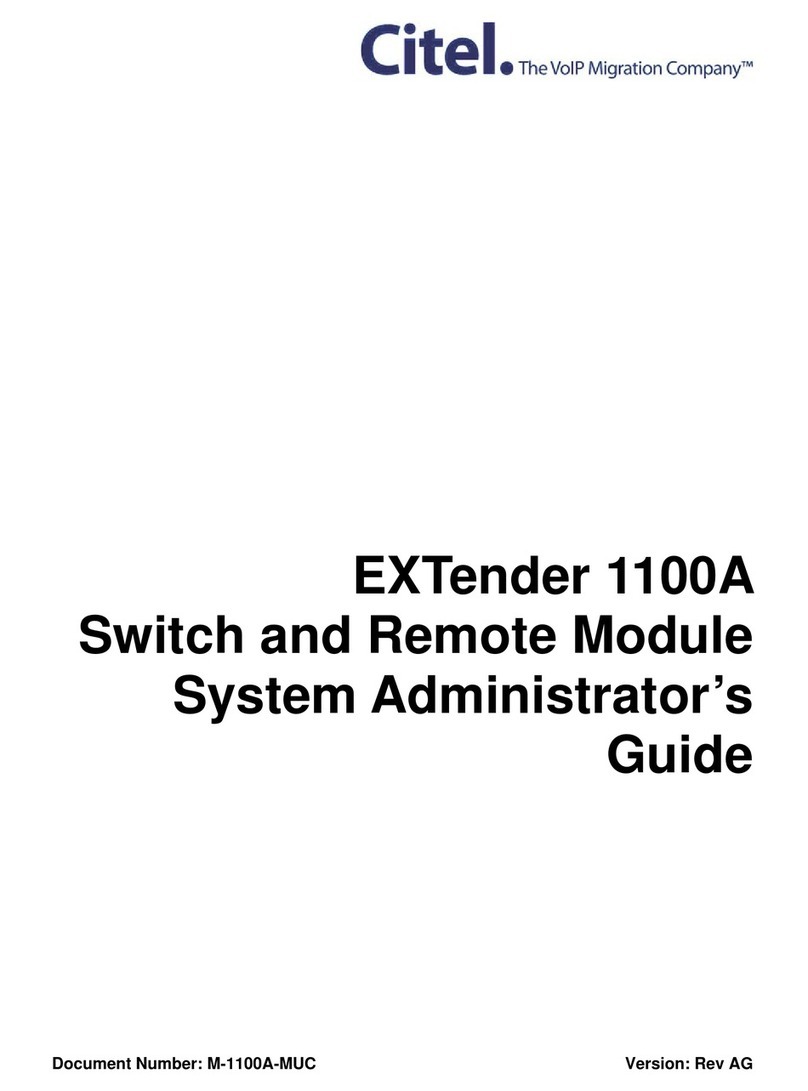 Citel EXTender 1100 System administrator guide