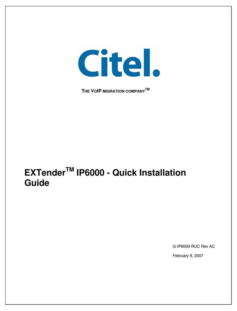 Citel EXTender IP6000 Quick installation guide