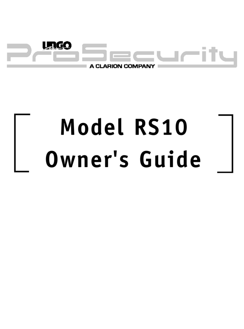 Clarion Ungo ProSecurity RS10 User manual