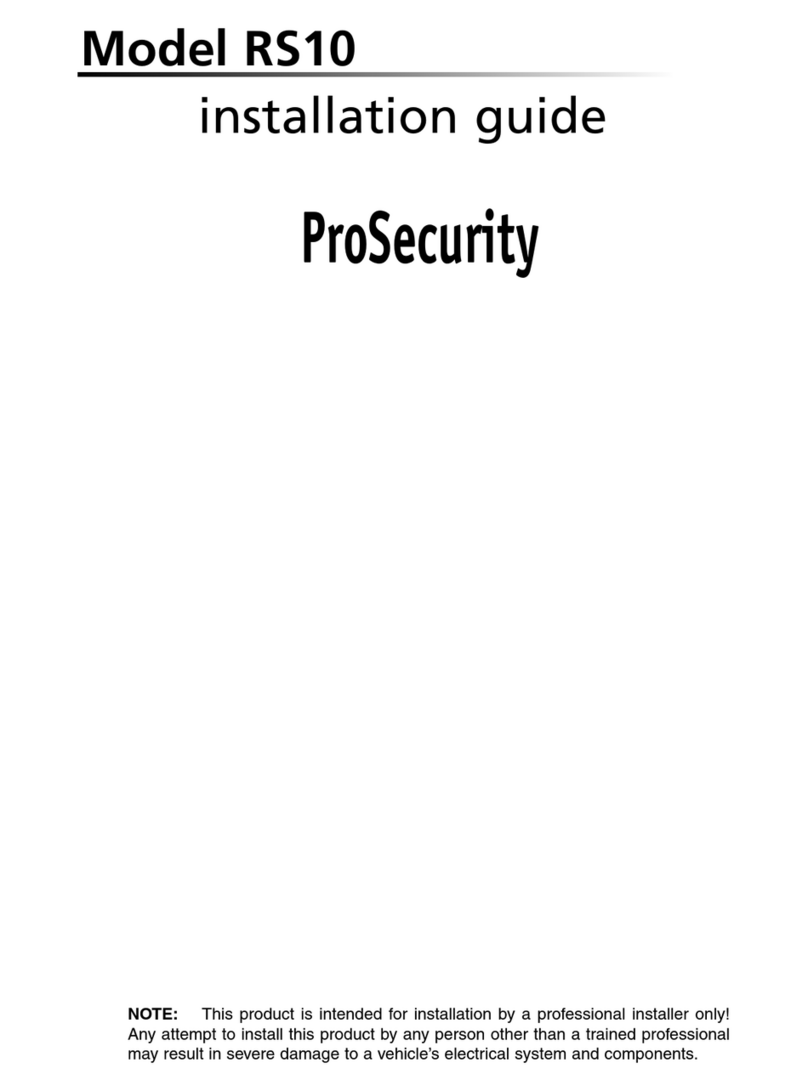 Clarion Ungo ProSecurity RS10 installation guide
