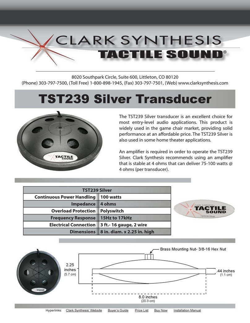 Clark Synthesis TST239 User manual