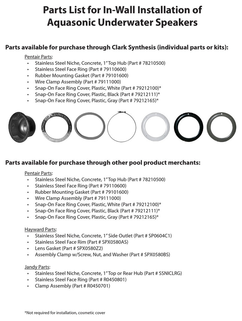 Clark Synthesis TACTILE SOUND AQ339 Aquasonic User manual