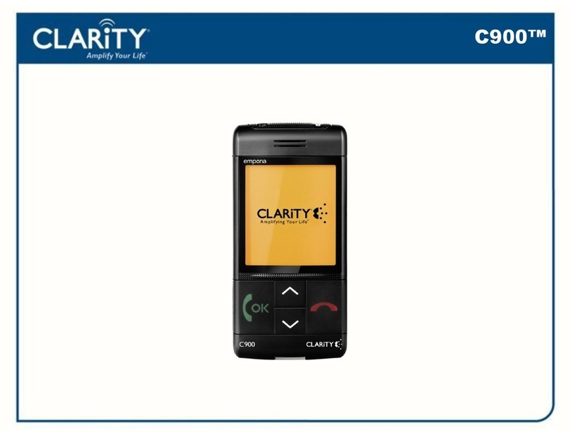 Clarity ClarityLife C900 User manual Clarity ClarityLife C900 User manual
