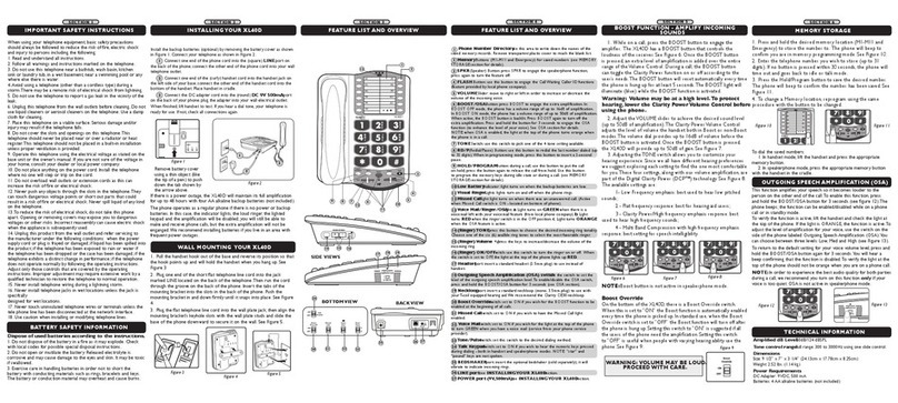 Clarity XL40D User manual Clarity XL40D User manual