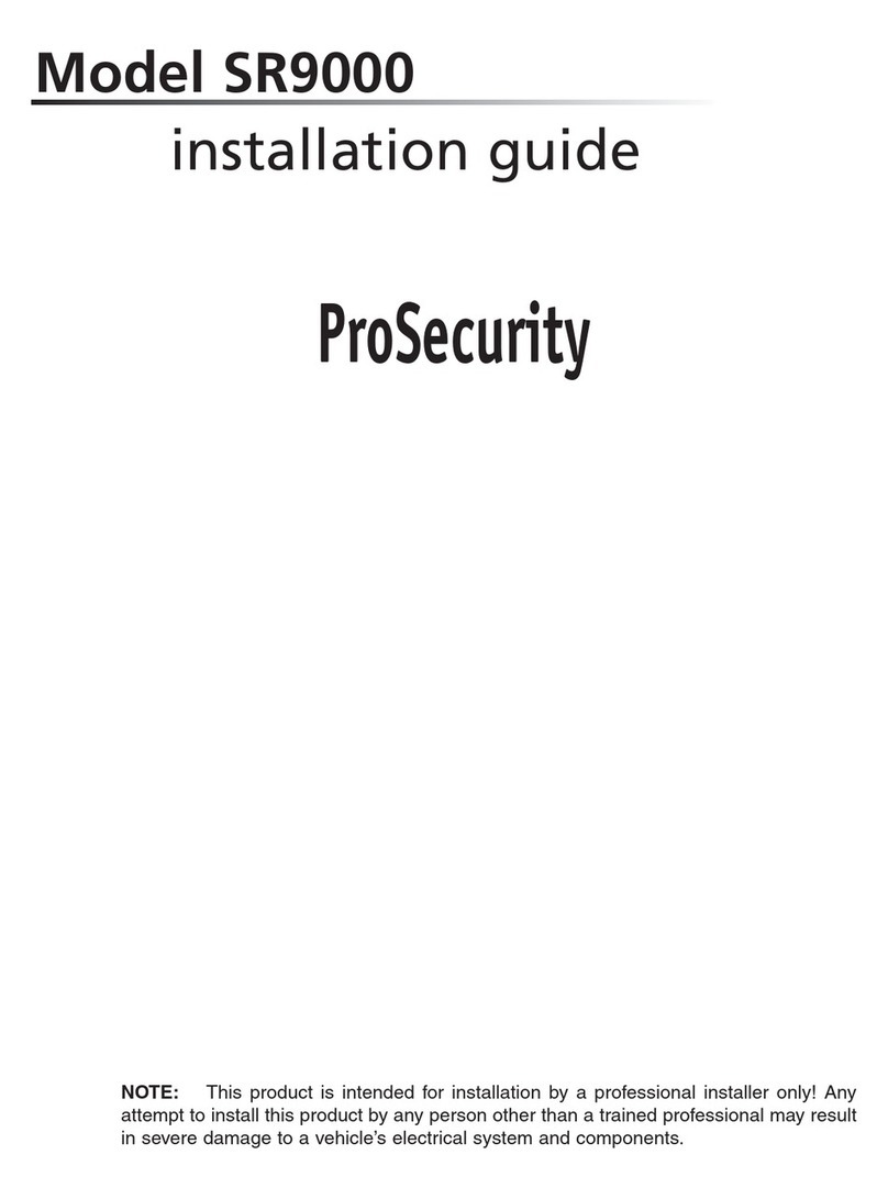 Clarion Ungo Pro Security SR9000 User manual