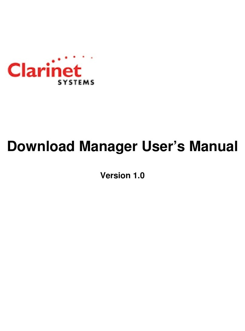 Clarinet Systems ESB301 User manual Clarinet Systems ESB301 User manual
