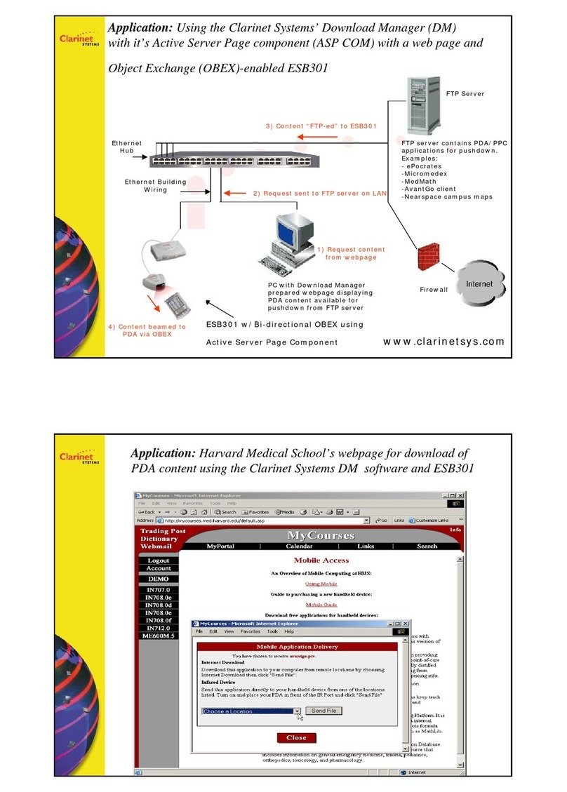 Clarinet Systems ESB301 Manual Clarinet Systems ESB301 Manual