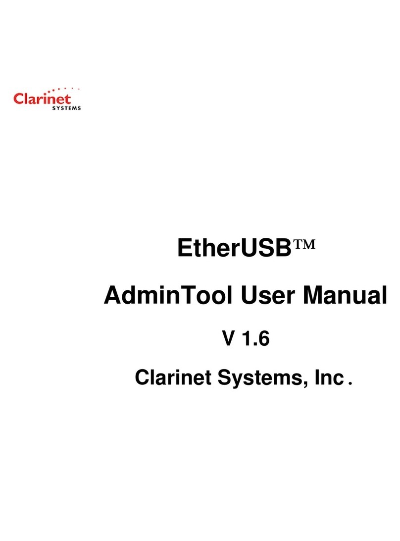 Clarinet Systems EtherUSB EA104 User manual