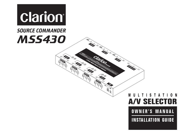 Clarion MSS430 Owner's manual & installation guide