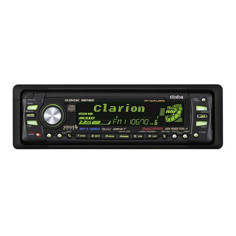 Clarion ProAudio DXZ845MC owner's manual