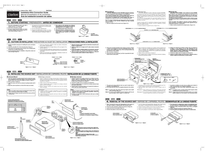 Clarion DB165 Instruction Manual