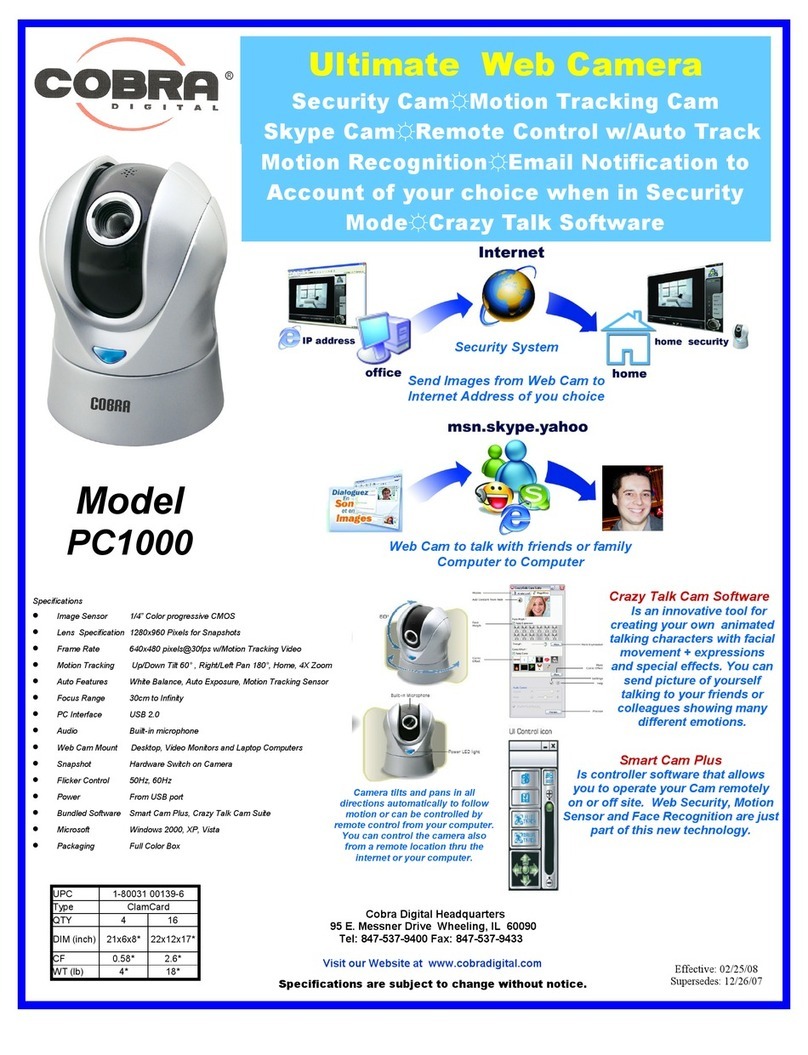Cobra Digital PC1000 User manual